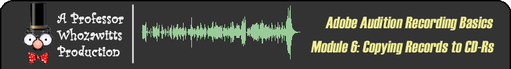 Audition Recording Basics: Banner
