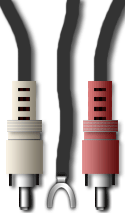 phono cables: L/R stereo pair + phono ground